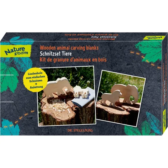 Spiegelburg Nature Zoom Schnitzset Tiere