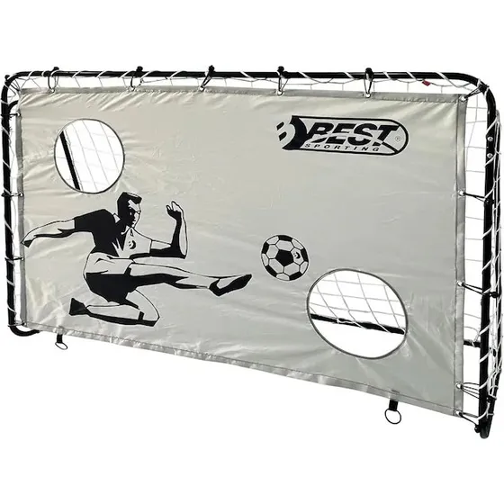 Best Sporting Fuballtor mit Torwand 2 Schusslchern