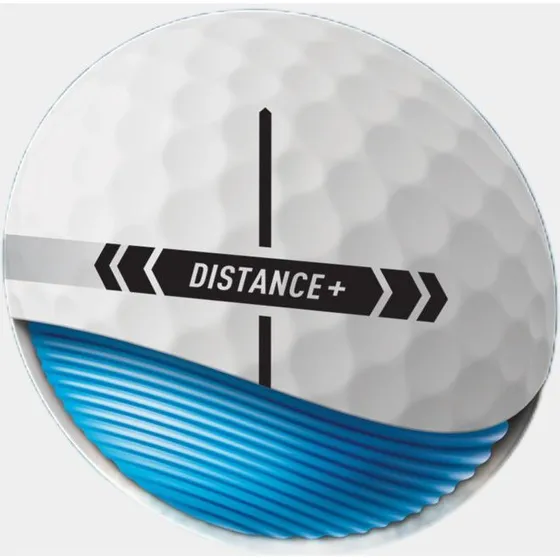 TaylorMade Distance+ 2025 Golfblle 12er Pack gelb