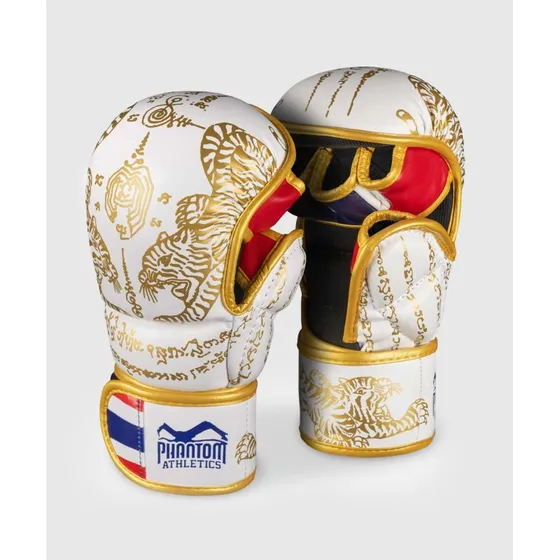 Phantom Athletics Muay Thai Sparring Handschuhe Wei-Gold L/XL