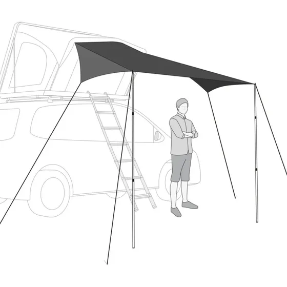 Qeedo Freedom Tarp schwarz 3x3m