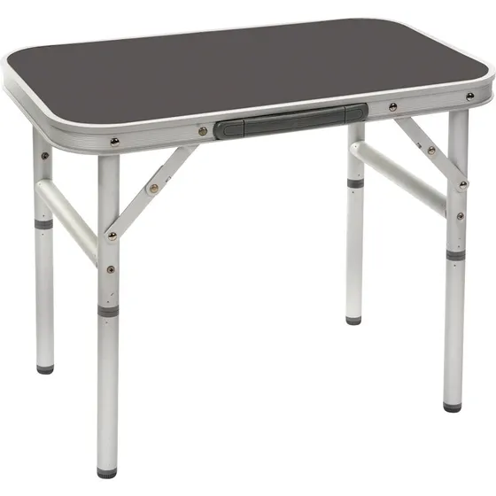 BO-CAMP Alu Campingtisch Grau 2-Stufen 56x34 cm