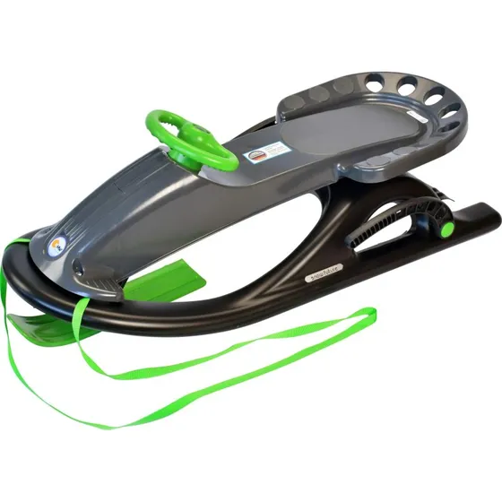 KHW Schlitten Snow Future anthrazit, mit Teleskoplenkung & Metallbremsen