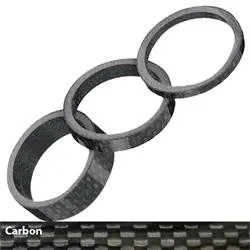 Fuxon Carbon A-Head Spacer 28,6 mm, 3 mm hoch, schwarz