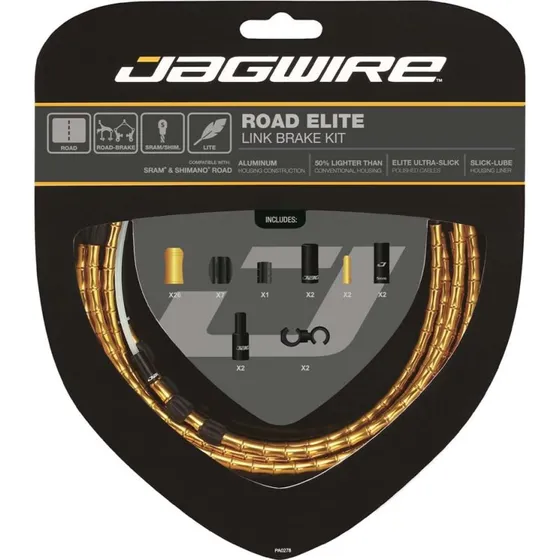 Jagwire Elite-Bremszugsatz Race Gold