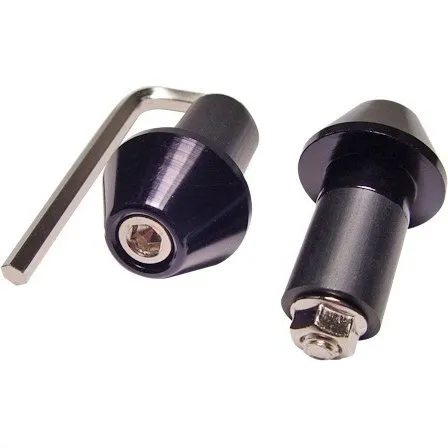 JMT Mini-Lenkerenden Aluminium schwarz eloxiert 17 mm
