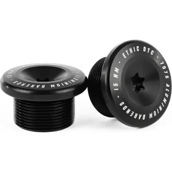 Ethic Bar Ends Alu schwarz 28mm