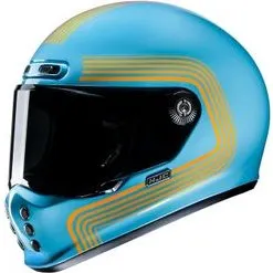 HJC V10 Foni MC1SF Schwarz-Rot Integralhelm