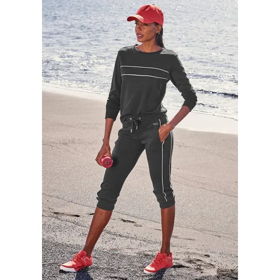 H.I.S. Relax Caprihose mit Piping, 60% Baumwolle