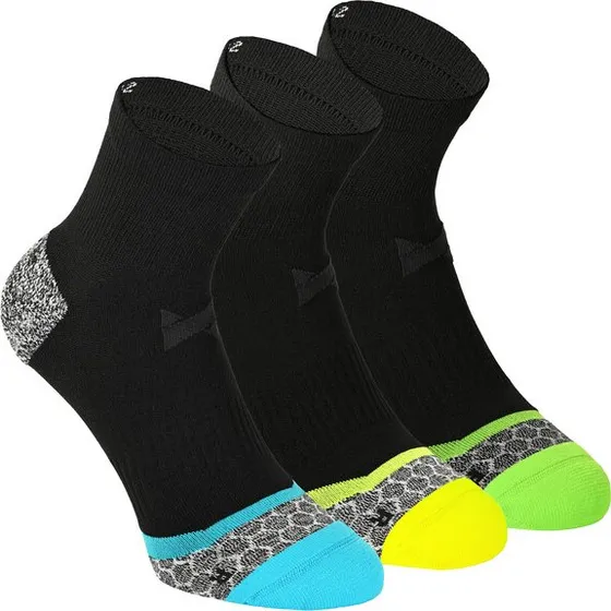 XTREME sockswear Laufsocken 3er Pack schwarz-bunt-mix