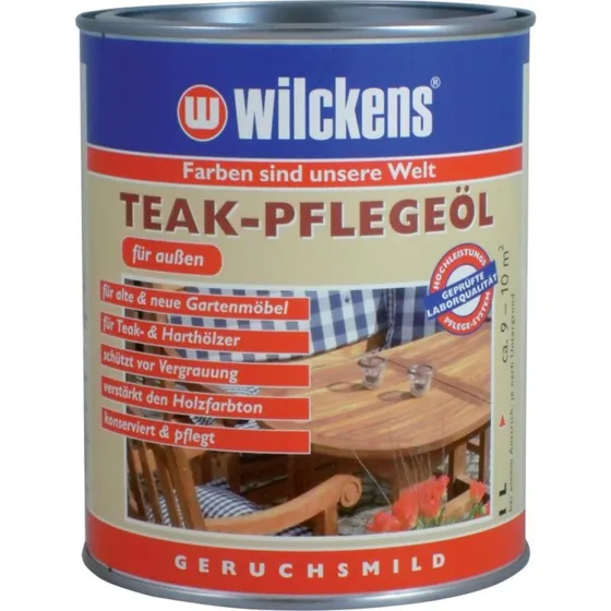 Wilckens Teak-Pflegeöl 1 L farblos + teak