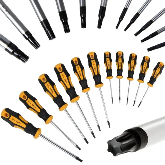 Torx Schraubendreher-Satz 11-tlg Chrom-Vanadium-Stahl