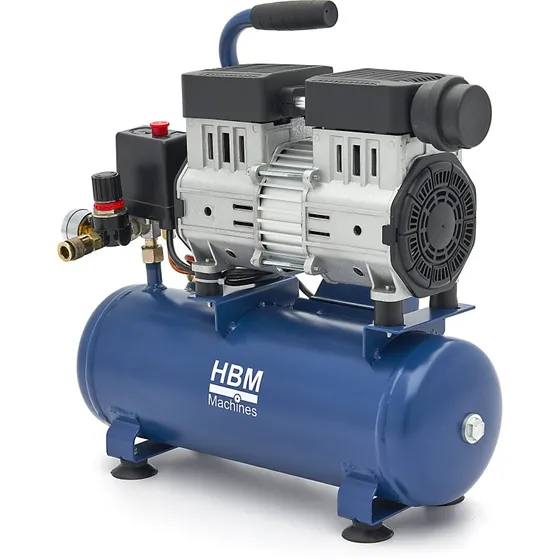 HBM geräuscharmer ölfreier Kompressor 8 Liter