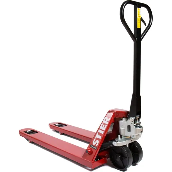 STIER Gabelhubwagen 2500 kg, 1150 mm, Nylon-Reifen