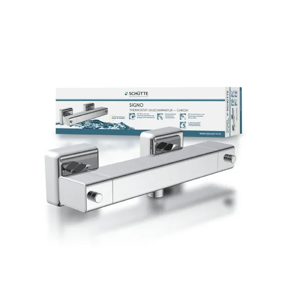 SIGNO Thermostat Duscharmatur Chrom