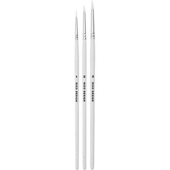 Rico Design Acrylpinsel Set 3 teilig runde Pinsel