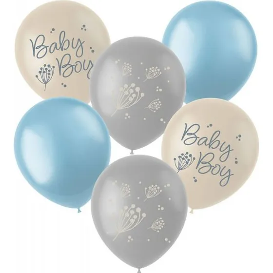 Folat Luftballons Baby Boy 6 Stck 33cm