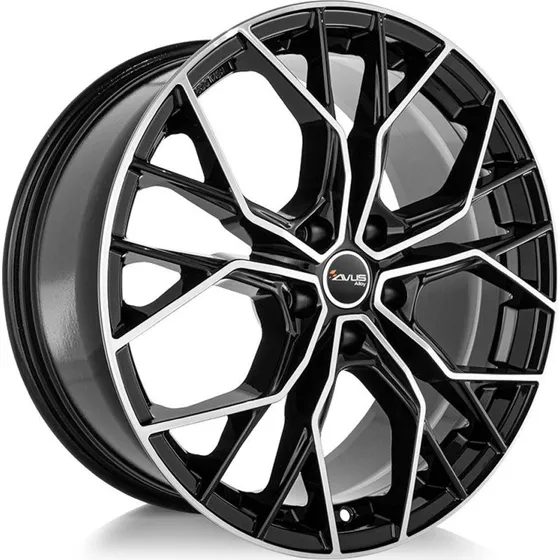 AVUS RACING AC-M10 Felge schwarz poliert 8.5Jx20 5x120 ET35
