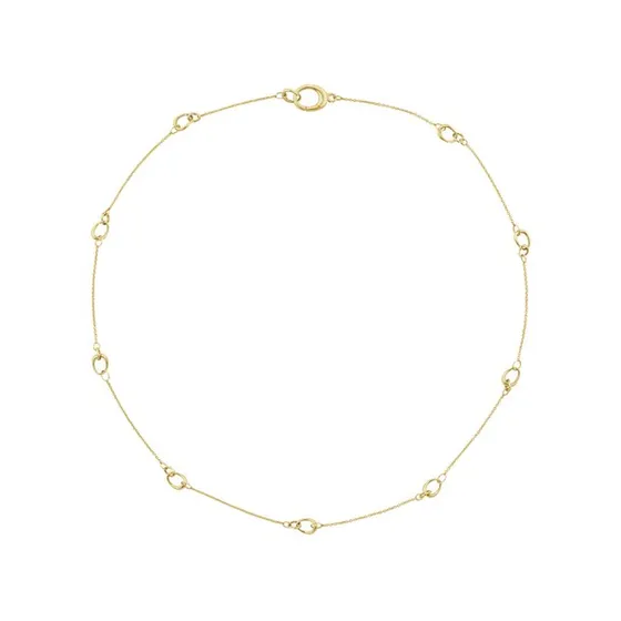 Georg Jensen Offspring Halskette (Silber) – feine Kette mit Ringen