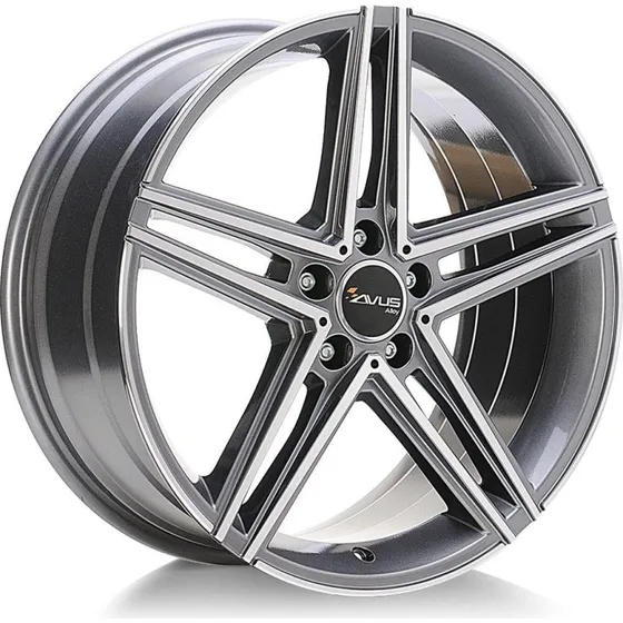 AVUS RACING AC-515 Felge Anthrazit Poliert 7.5Jx17 5x112 ET52.5