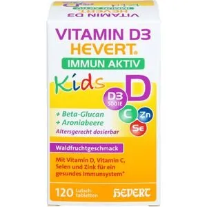Hevert Vitamin D3 Immun Aktiv Kids 120 Lutschtabletten