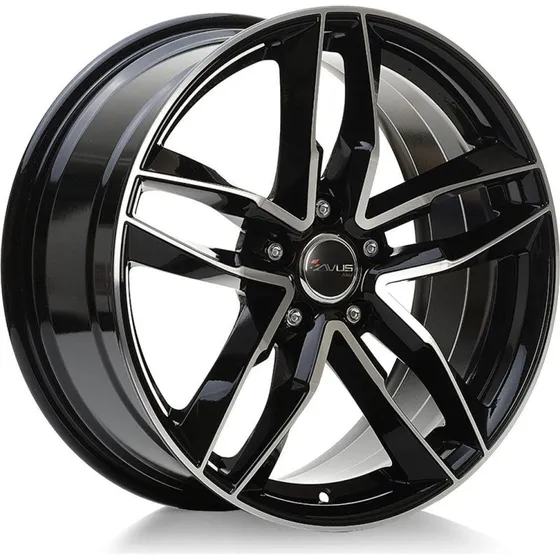 AVUS RACING AF16 Felge 8.0Jx18 5x112 ET35 Black Polished
