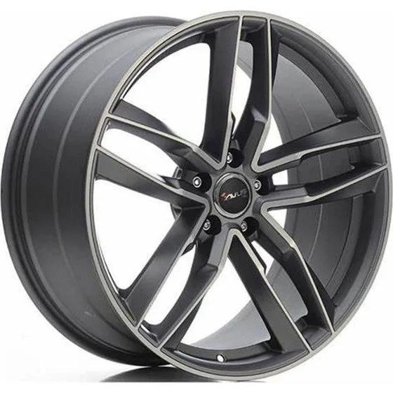 AVUS RACING AF16 Felge 20 Zoll matt anthrazit poliert 9Jx20 5x112 ET35