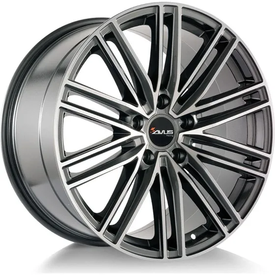 AVUS RACING AC-M08 Felge Anthrazit Poliert 21 Zoll 9.5Jx21 5x112 ET27