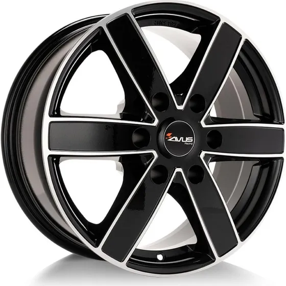 AVUS RACING AC-V61 Felge schwarz poliert 8.0Jx18 6x130 ET50