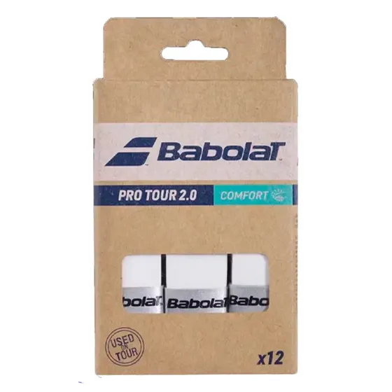 Babolat Pro Tour 2.0 Comfort Griffband Weiß (12er Pack)