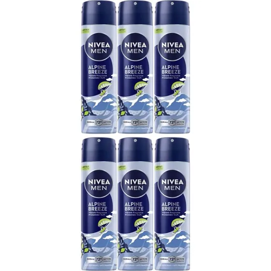 NIVEA MEN Anti-Transpirant Deospray Alpine Breeze 6x150ml