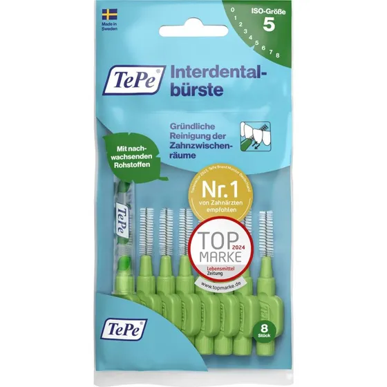 TePe Interdentalbürsten Original grün 0,8 mm, 8 Stück