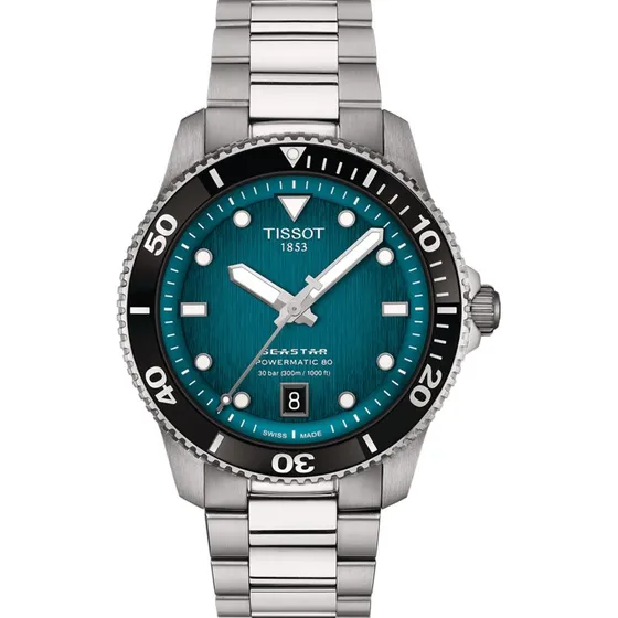 Tissot Seastar 1000 Powermatic 80 40mm Schwarz-Blau Automatik
