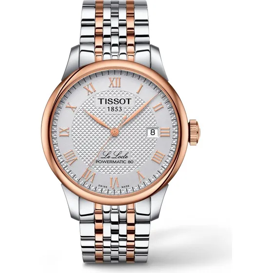 Tissot Le Locle Powermatic 80 Herrenuhr Roségoldgrün