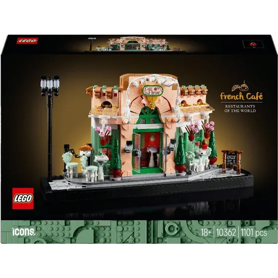 LEGO Icons Französisches Café (10362) – Architektur-Bauset für Erwachsene