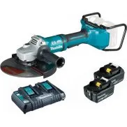Makita DGA900Z 36V Akku-Winkelschleifer mit 2x 5,0Ah Akkus