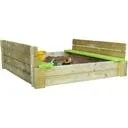 Wendi Toys Sandkasten Deluxe 117x117x38,5 cm natur-grn