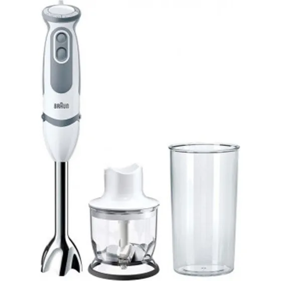 Braun MQ 5220 Multiquick 5V Stabmixer 1000W, wei/grau