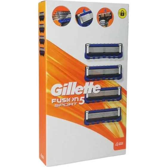 Gillette Fusion Sport 5-Klingen-Refill-Pack (4 Stück)