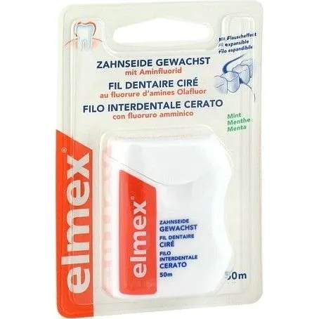 ELMEX Zahnseide gewachst Mint 50 m