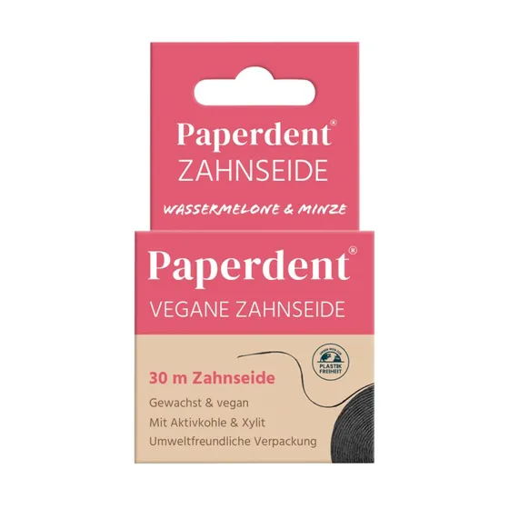Paperdent Vegane Zahnseide Wassermelone/Minze 30 m