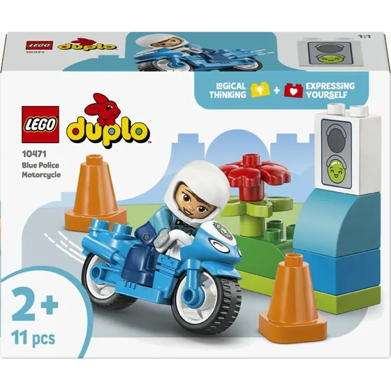 LEGO DUPLO Town 10471 Blaues Polizeimotorrad