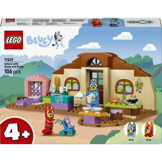 LEGO Bluey 11221 Schule mit Rusty und Bluey