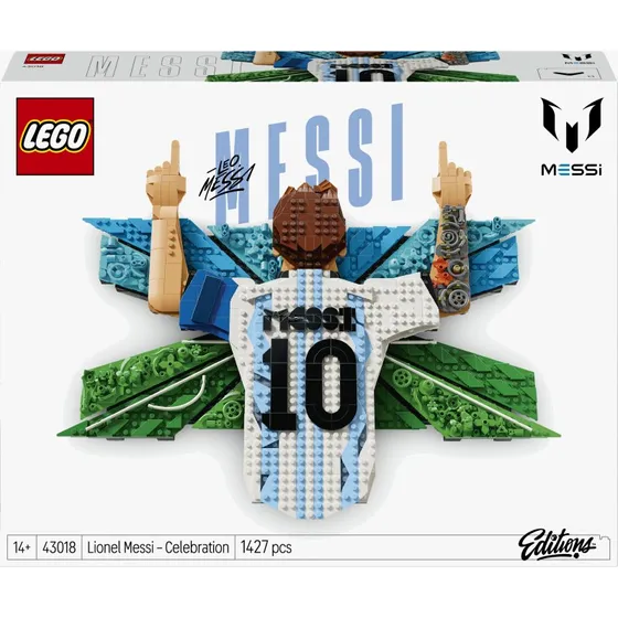 LEGO Editions Lionel Messi Torjubel 43018 3D-Wandbild