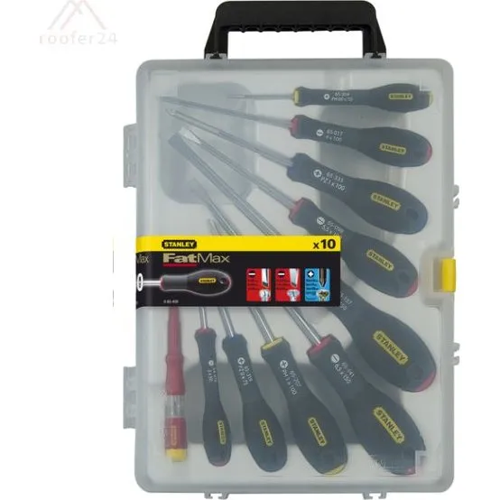 Stanley FatMax 10-Tlg. Schraubendreher-Set im Koffer