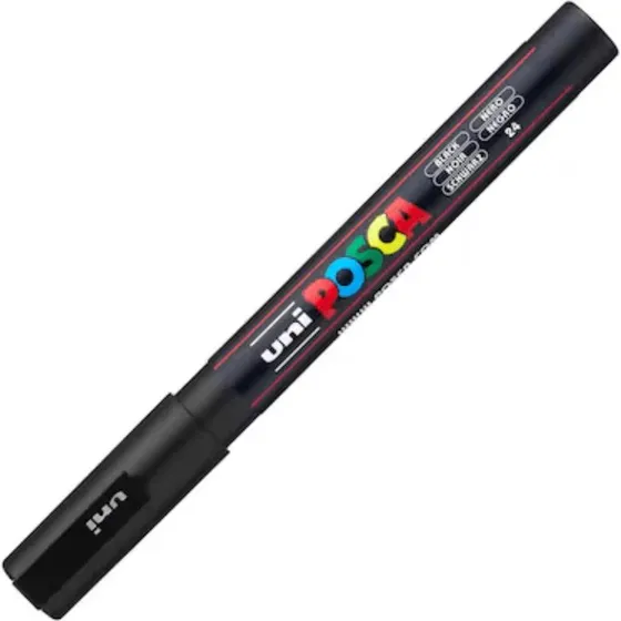 uni POSCA Acrylmarker PC-3M Fein, Schwarz
