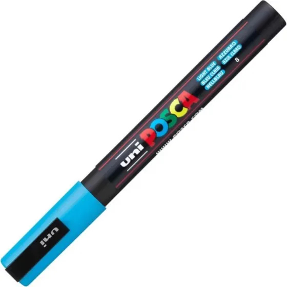 Posca Acrylmarker PC-3M Fein, Hellblau