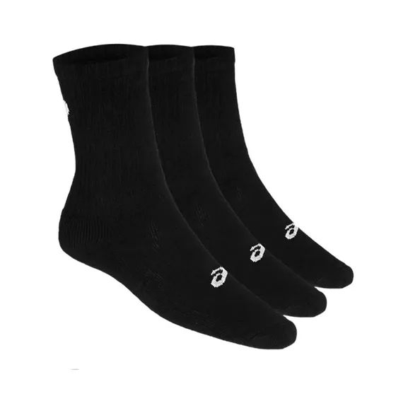 Asics Crew Socken Schwarz (3er-Pack) Unisex
