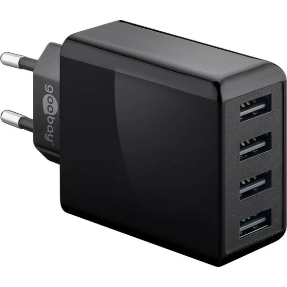 PowerHub 4-fach USB-Ladegert 30W schwarz