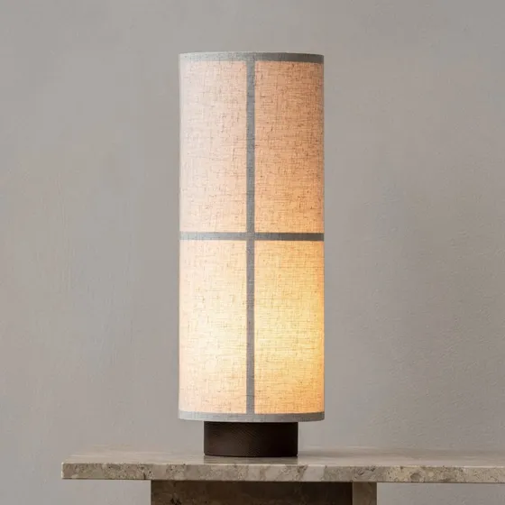 Audo Hashira Tischleuchte mit Dimmer, Natur, Ø18